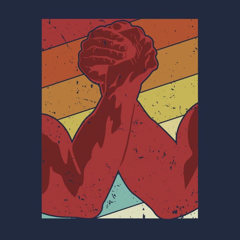 Retro Techniques Exercise Hand Wrestling Arm