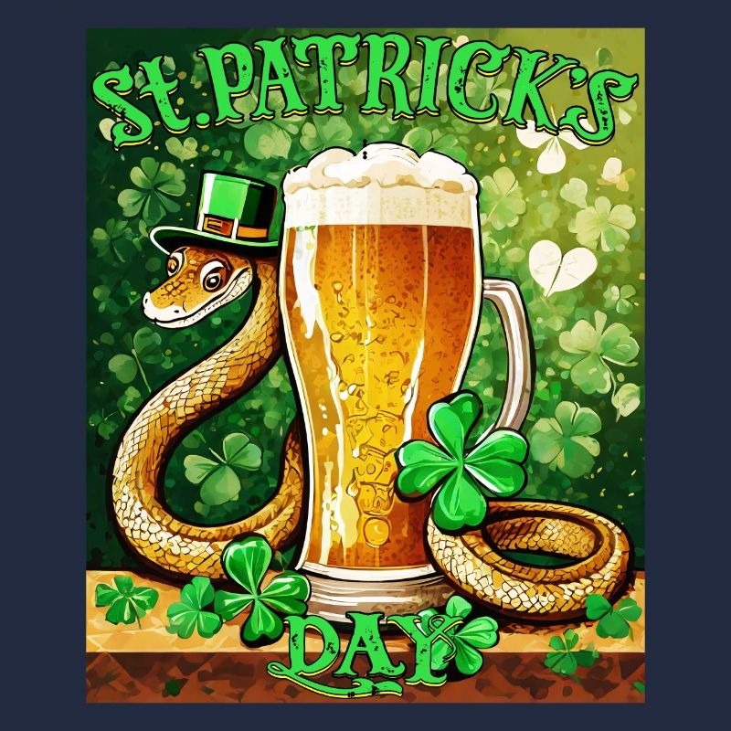 JOUR DE LA SAINT-PATRICK SERPENT BIÈRE TRÈFLE