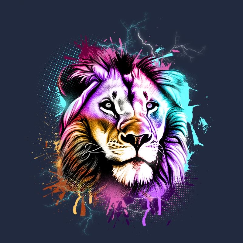 Löwe Bunt