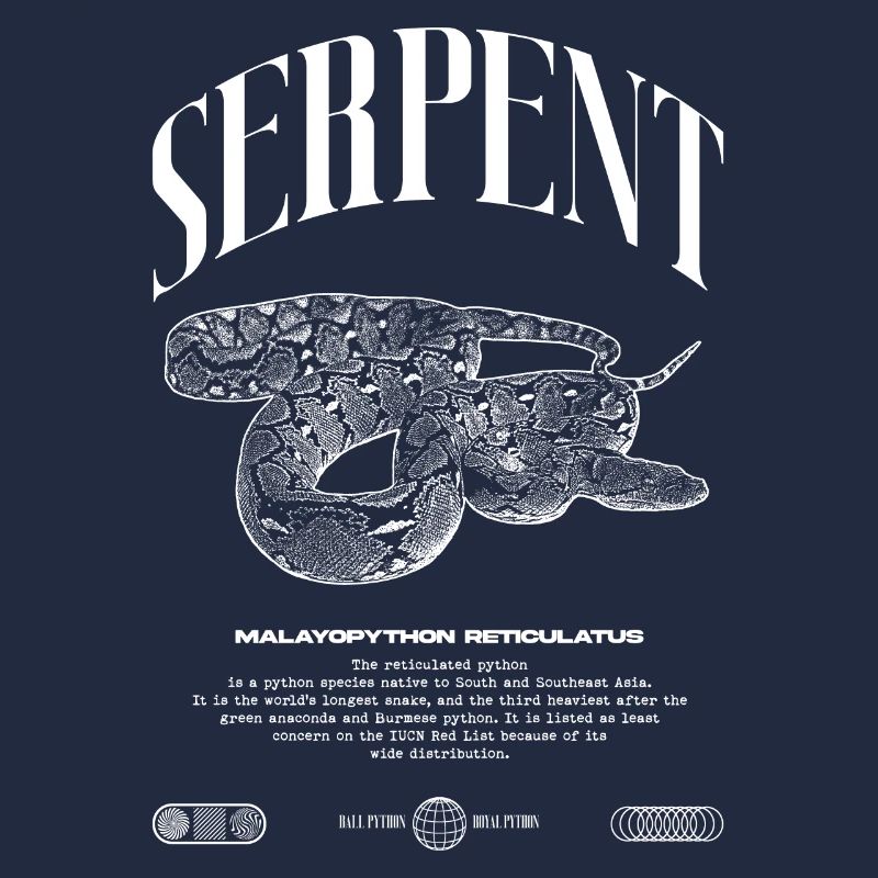Python réticulé Reptile Keeper Streetwear