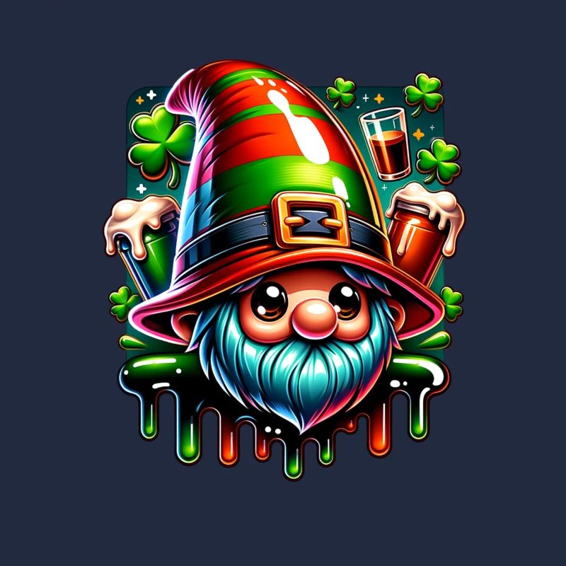 Conception de T Shirt Gnome de la Saint-Patrick
