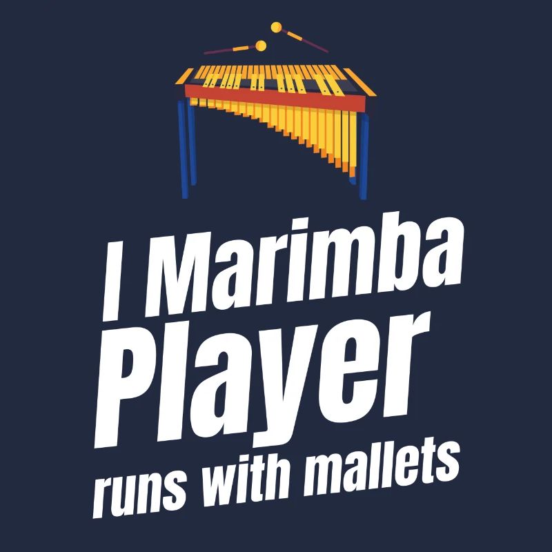 I Marimba player running with mallets Orchestra