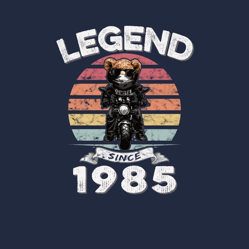 1985 Geburtstag Legend since sunset Teddy