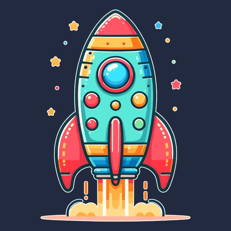 childishly designed rocket