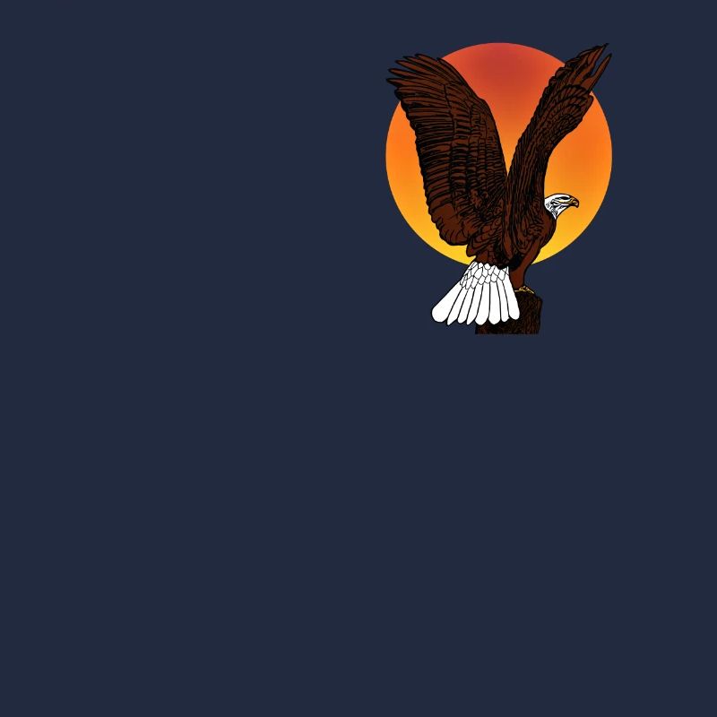 Pygargue à tête blanche - Aigle oiseau Design graphique