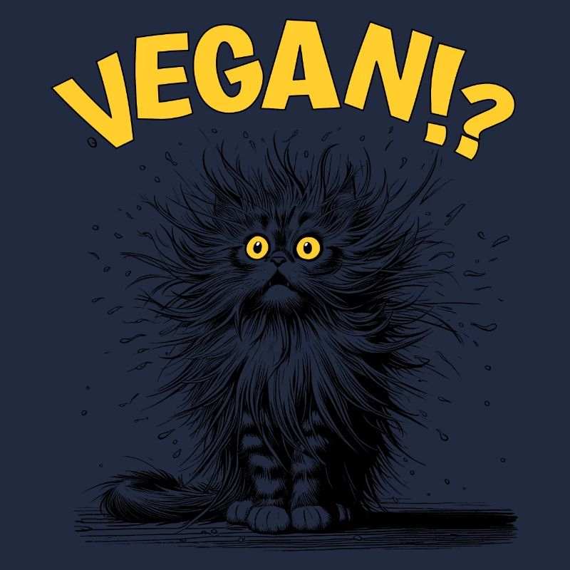 Katze vegan, Comic