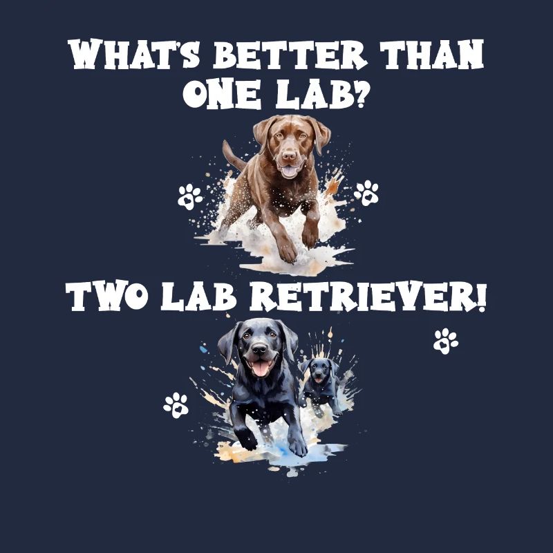 What s better than one Lab? Two Lab Retriever