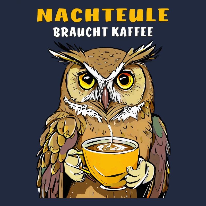 NIGHT OWL NEEDS COFFEE