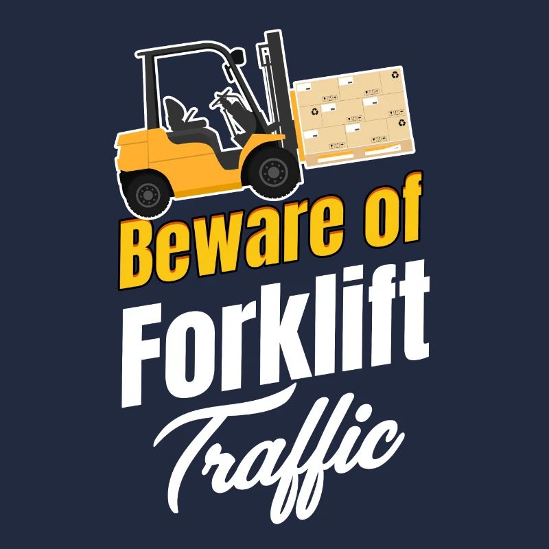 Méfiez-vous de la circulation des chariots élévateurs.
