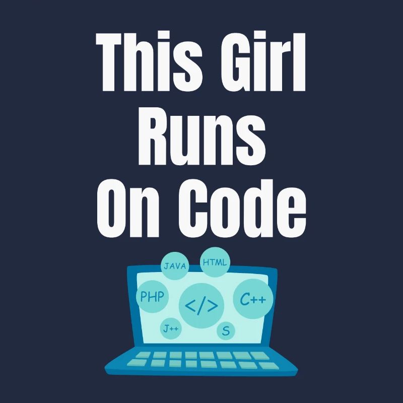 Cette fille fonctionne sur le programmeur de codes