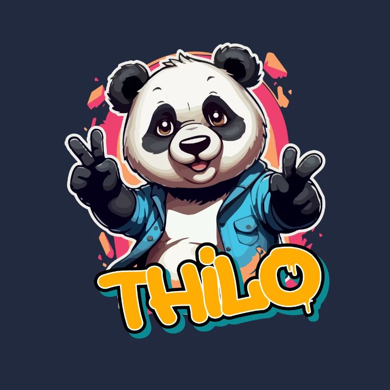 THILO - Beau nom de garçon avec Cool Panda