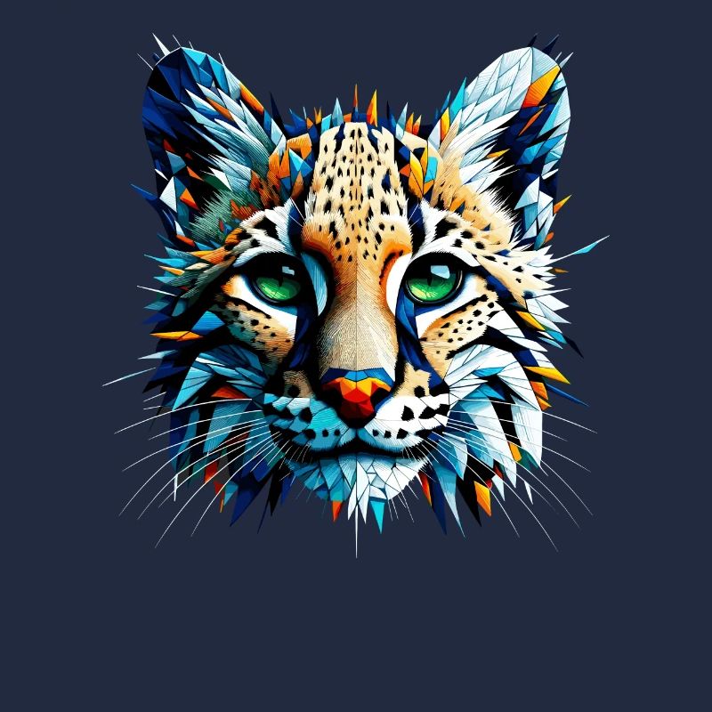 Polygone Art Ocelot Ocelots Nain Léopard