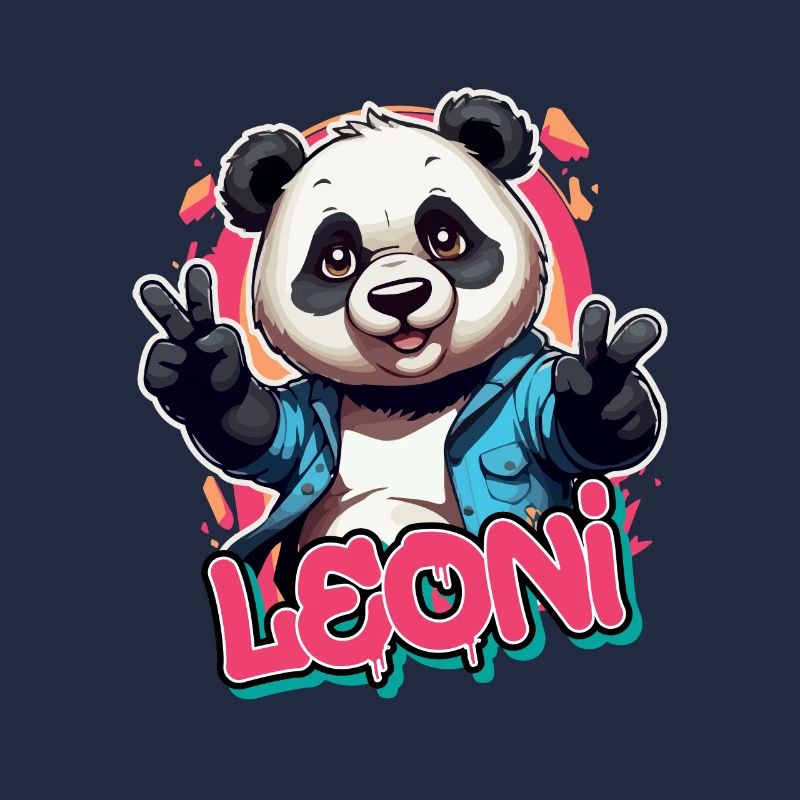 LEONI - Schöner Mädchen Name mit coolem Panda