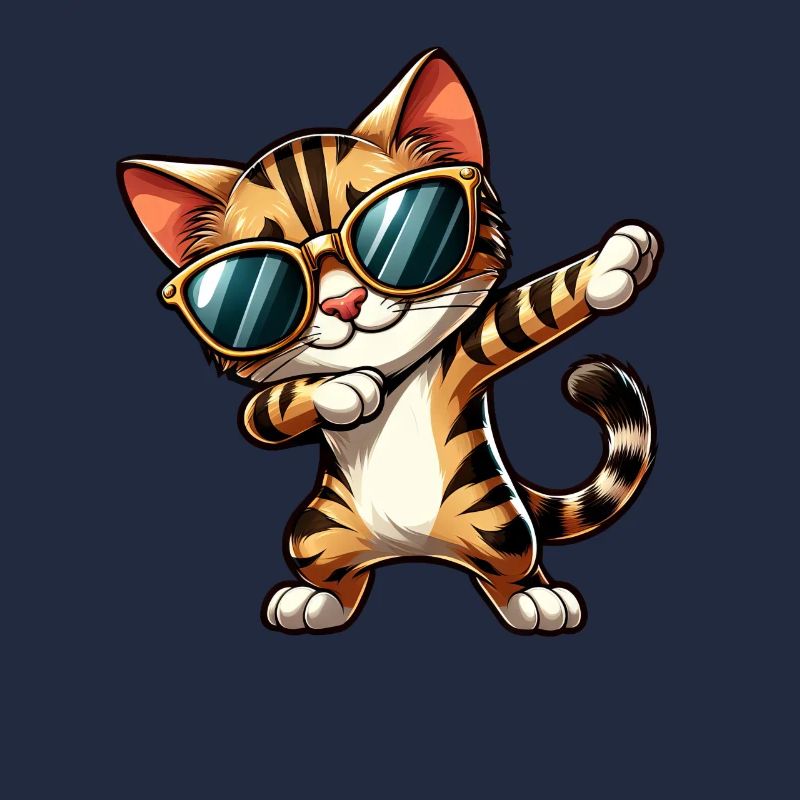 Un chat du Bengale rend le dab comique
