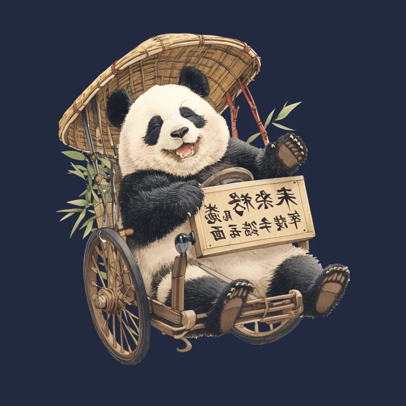 Panda Bear Rickshaw Panda géant japonais