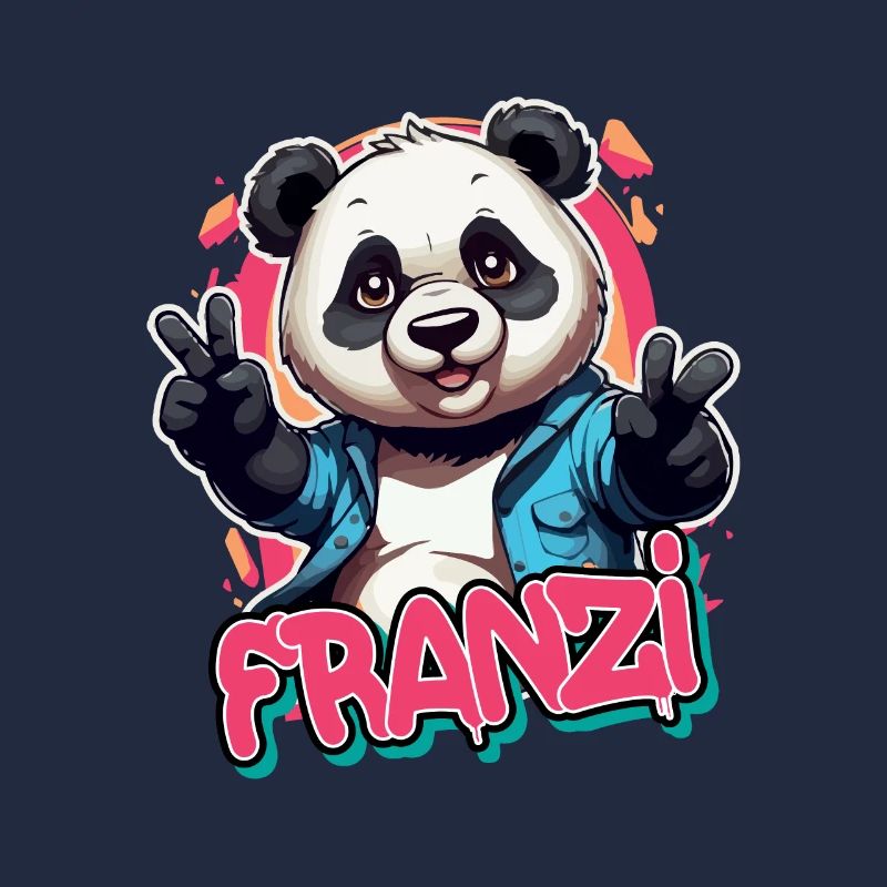 FRANZI - Schöner Mädchen Name mit coolem Panda