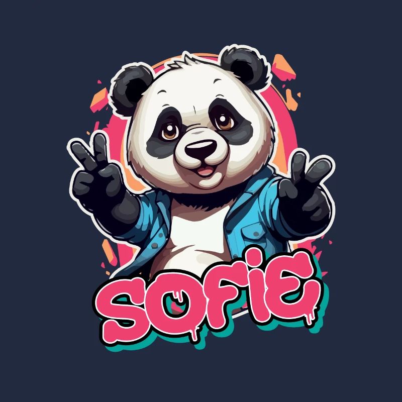 SOFIE - Schöner Mädchen Name mit coolem Panda