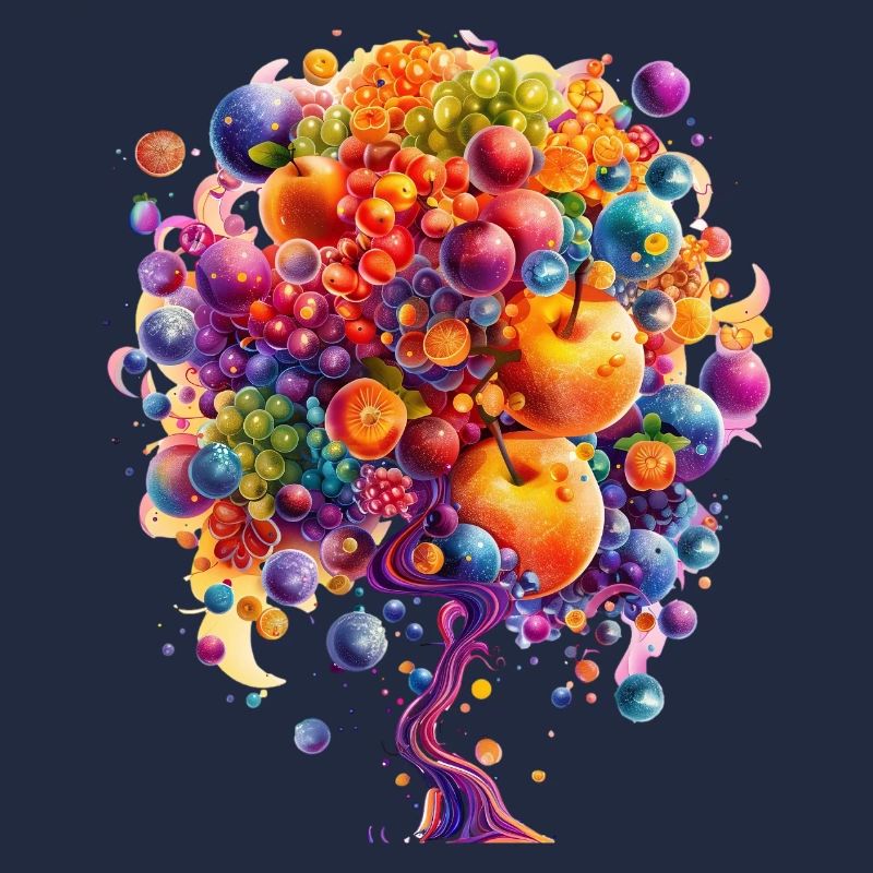 Explosion d’arbre du monde coloré
