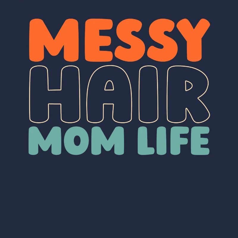 Mama Mutter Unordentliches Brötchen Mutterleben