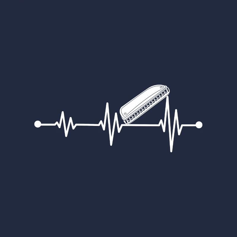 Harmonica Player Harmonica Heartbeat