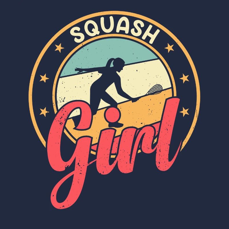 Joueuse de squash Fille de squash - Fille de squash
