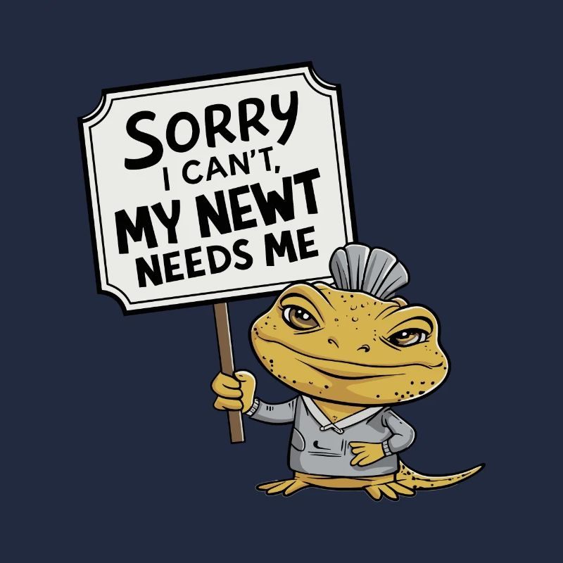 Witziger Molch Spruch