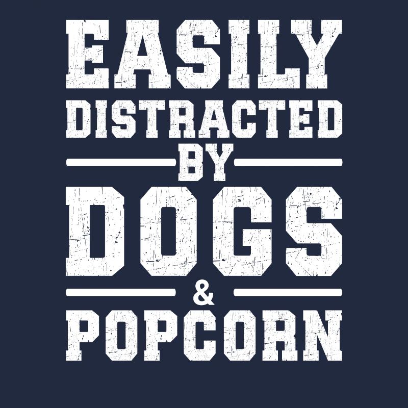 Facilement distrait par les chiens et le pop-corn