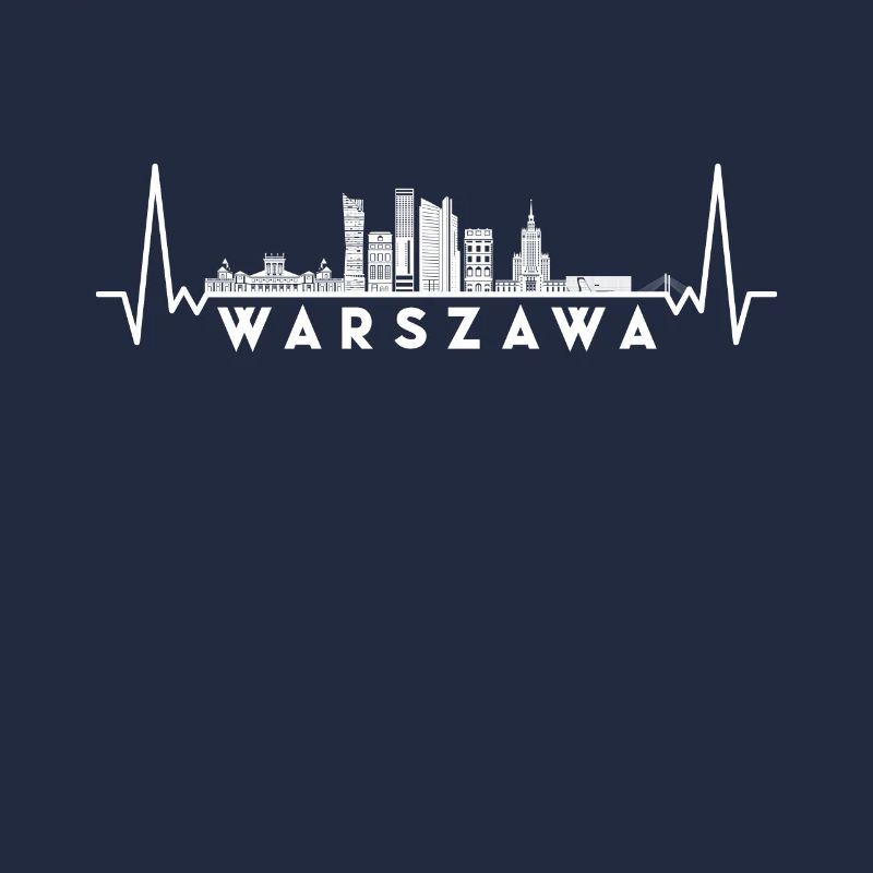Heartbeat Skyline Pologne-Varsovie-Varsovie