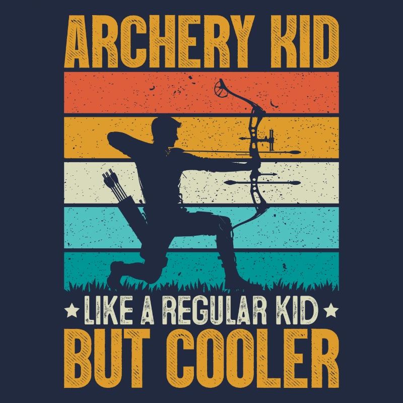 Tir à l’arc Kid Funny Definition Flèche de tir à l’arc rétro