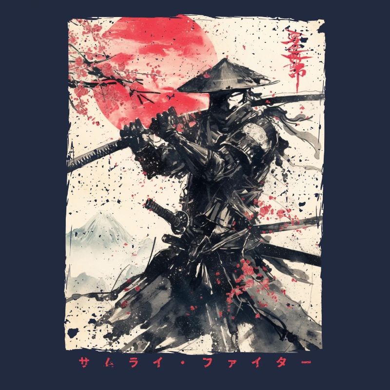 Samurai Fighter - Japanese Ukiyo-e Artwork