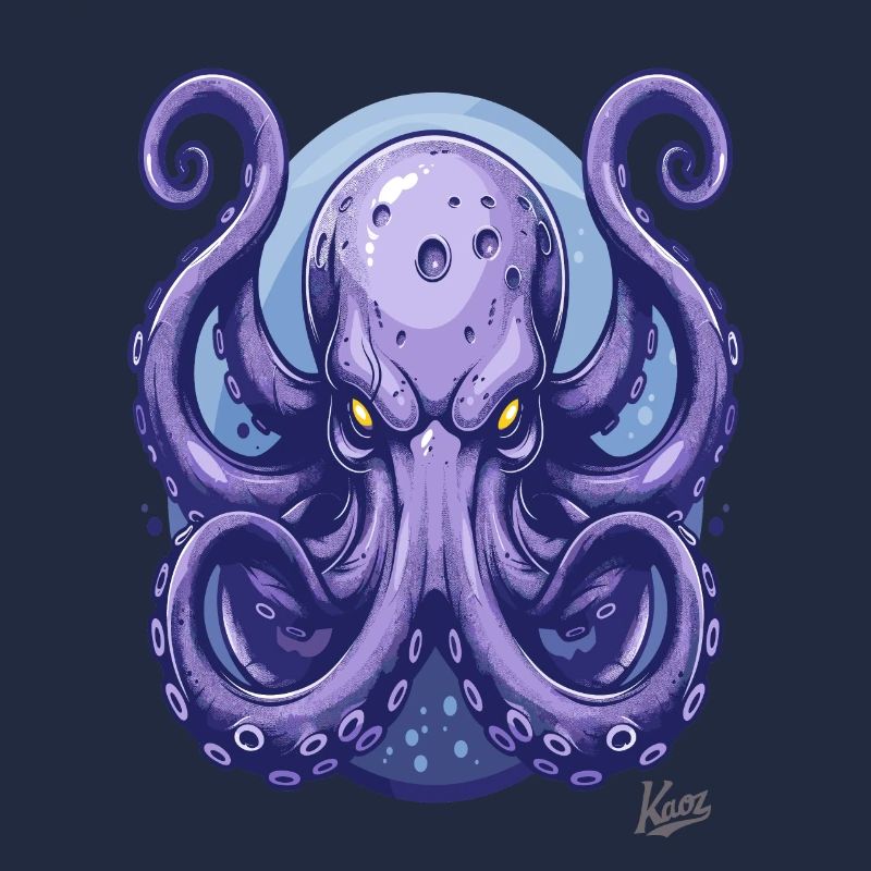Massive Angry Blue Octopus Octopus Octopus