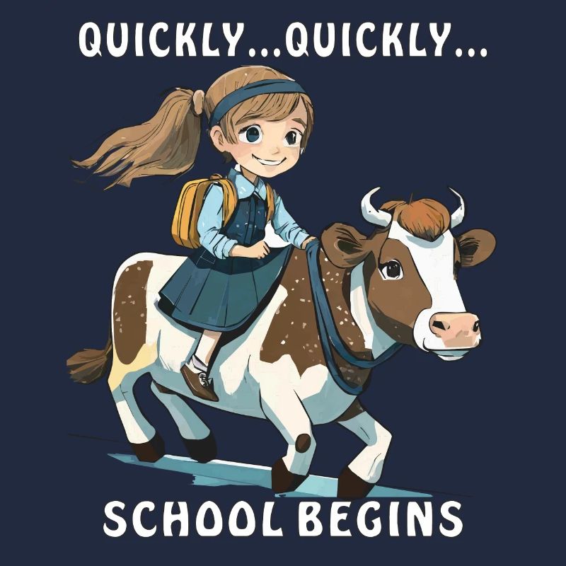 MÄDCHEN KUH QUICKLY...SCHOOL BEGINS