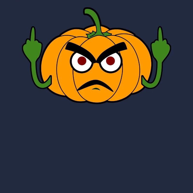 Grumpy Pumpkin Middle Finger Pumpkins