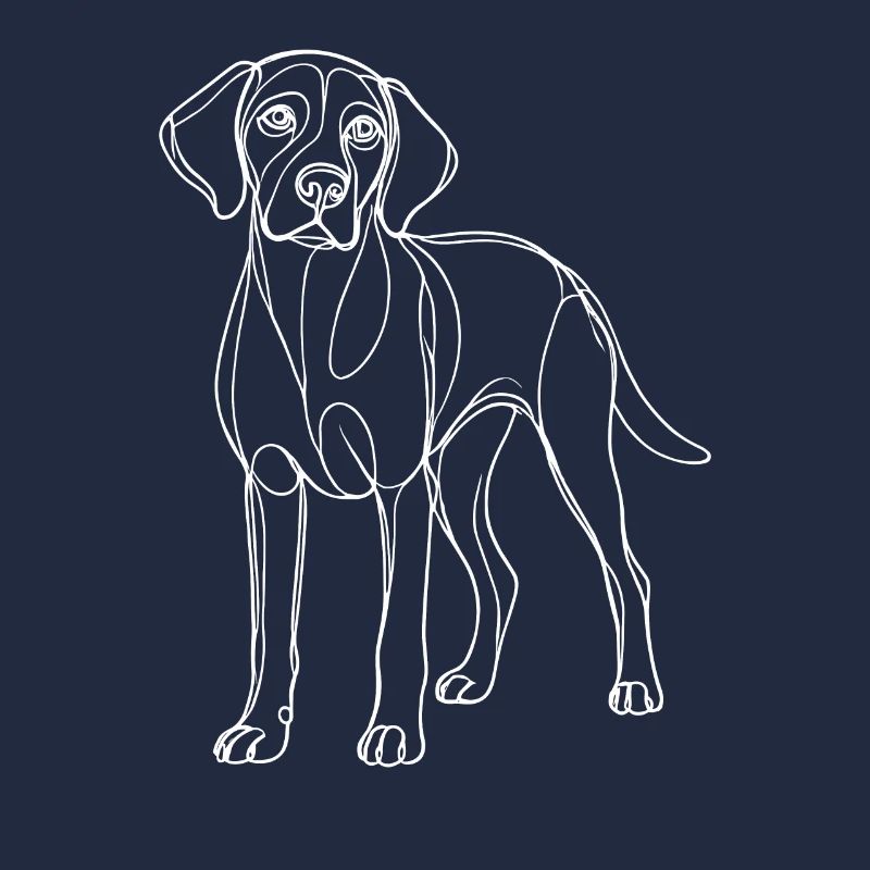 Dessin au trait Plott Chien Plott Chien