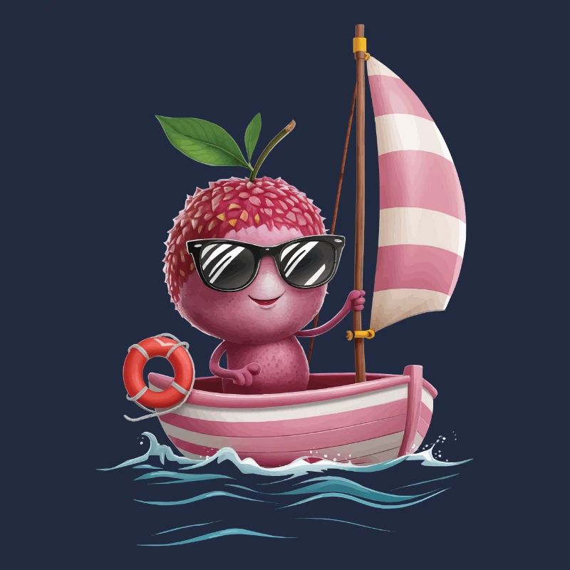 Frucht Litschi Bootfahren Geschenk