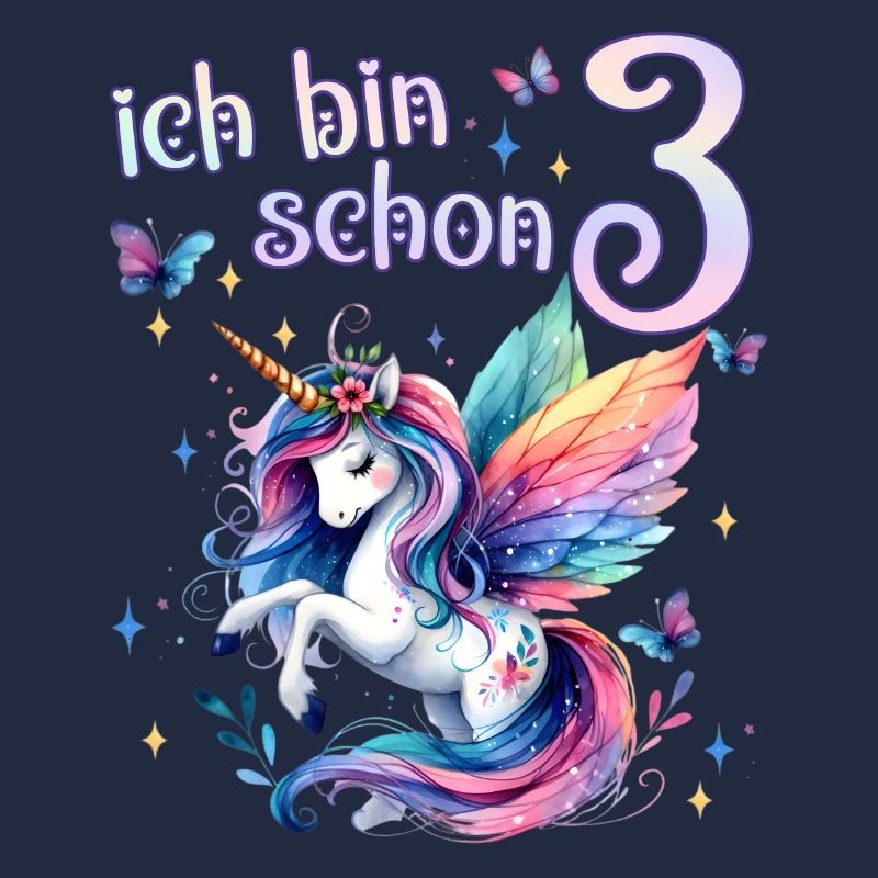 Geburtstag 4 Einhorn Vierter Geburtstag Mädchen 4