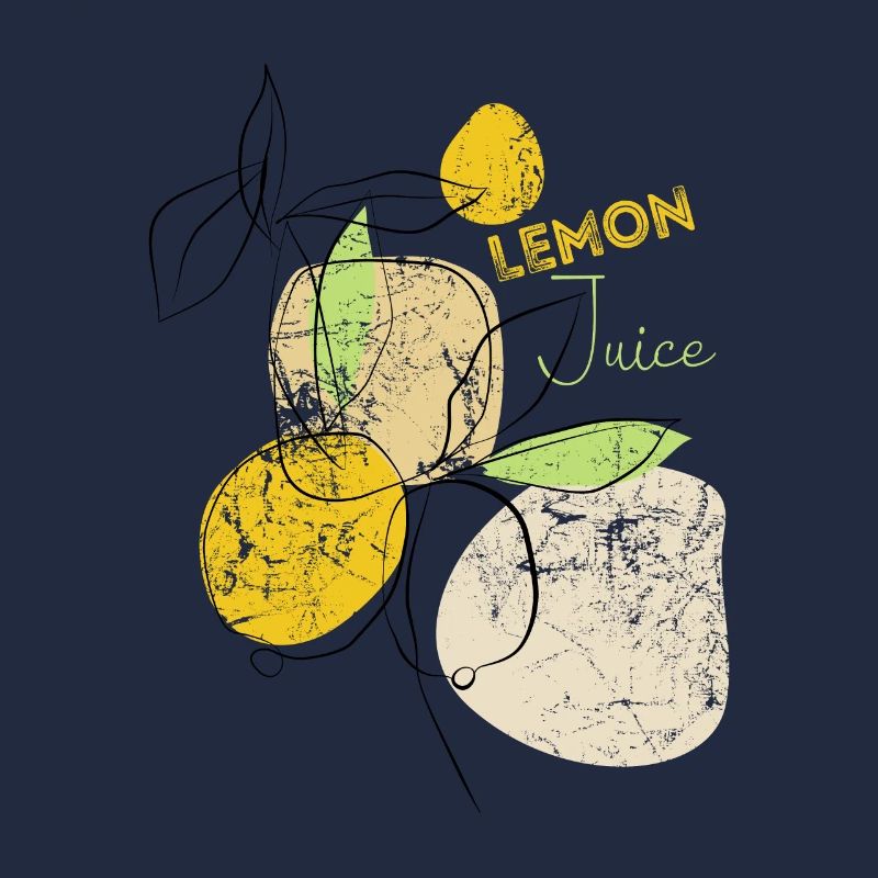 Zitronen Lemon Juice - expressionistisch - Kunst