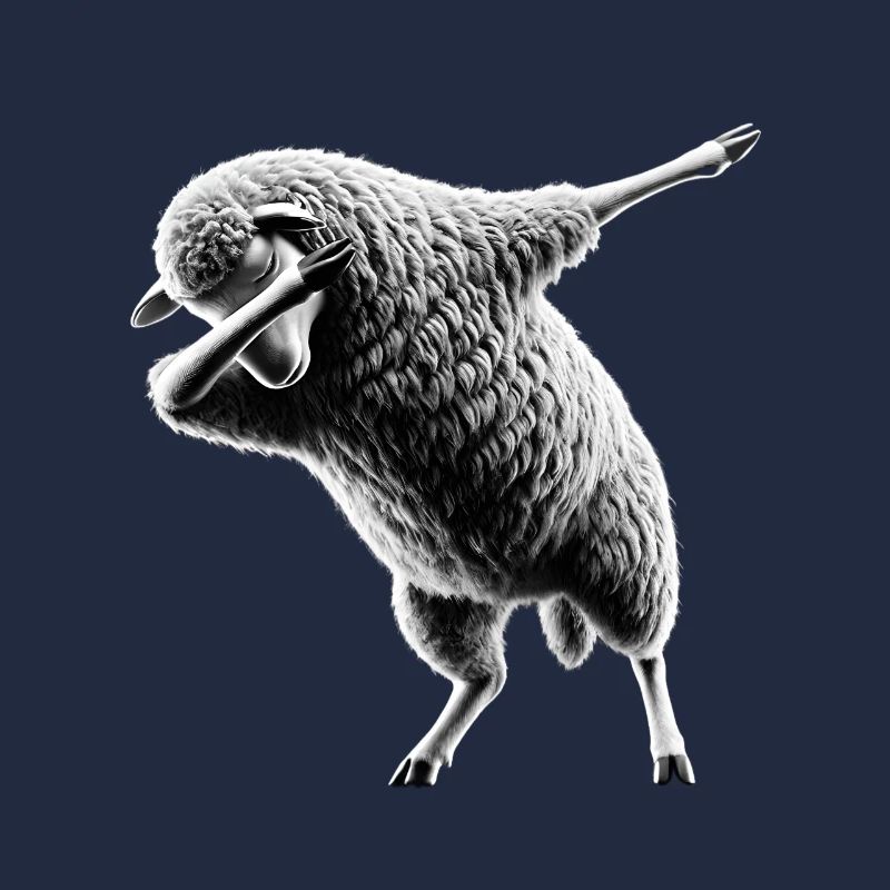 Funny Dabbing Sheep Dancing Animal Lover Dab