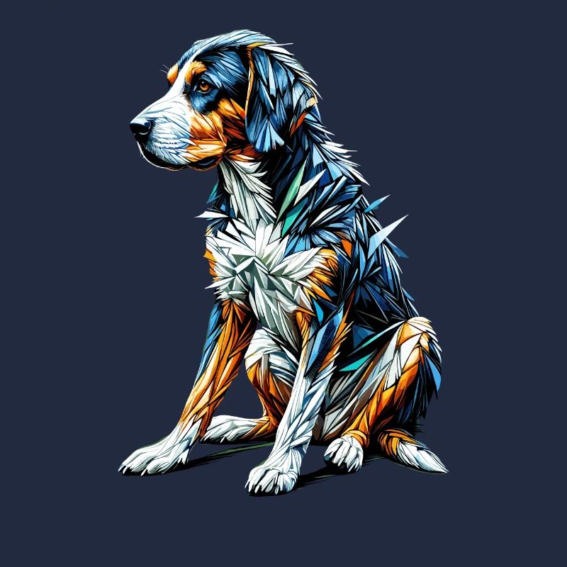 Polygon Art Schweizer Windhund