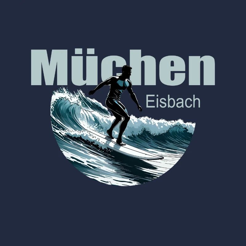 Munich Eisbach Vague de surf Munich Eisbach