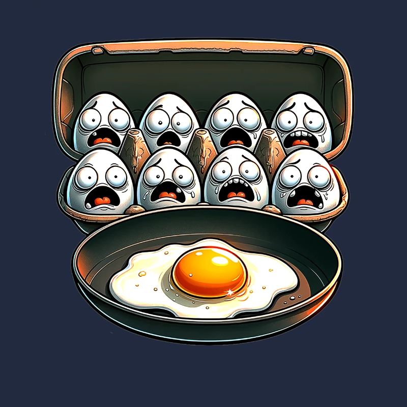 Funny Egg Pun Cool Fried Egg
