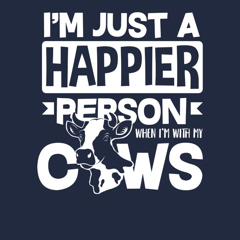 Je suis juste plus heureux avec les vaches