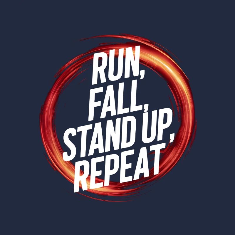 courir tomber debout répéter