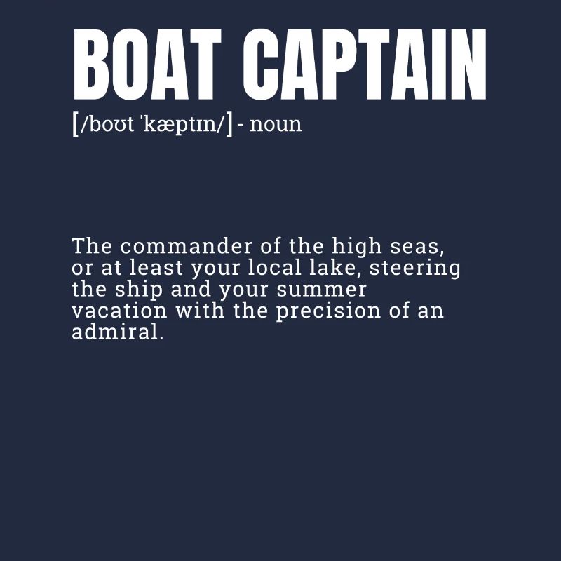 Définition de capitaine de bateau Commandant de haute mer