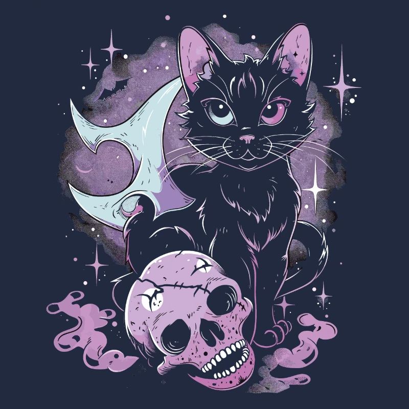 Kawaii Cat Pastel Goth Devilish