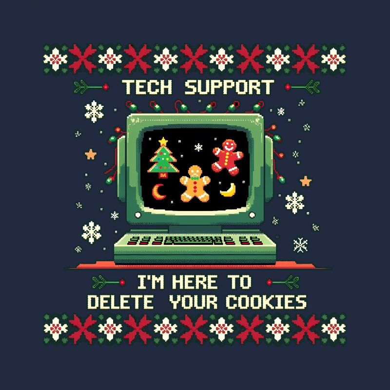 Tech Support – Funny Delete Cookies Shirt