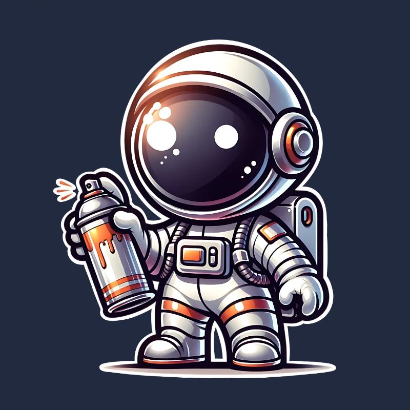 Graffiti Sprayer Astronaut