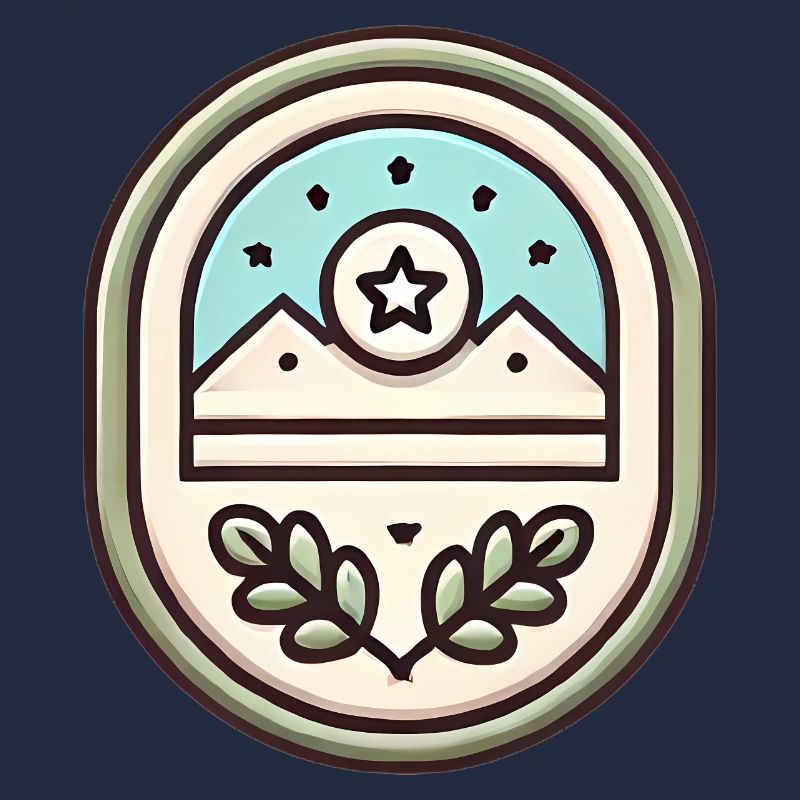 Illustration douce de conception de badge simple
