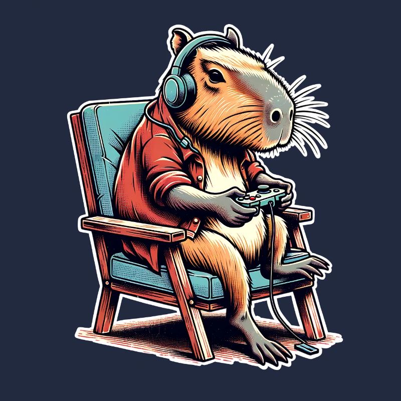 Capybara Nerd du jeu
