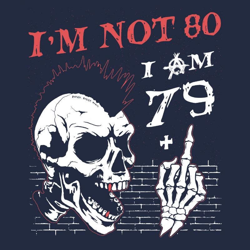 Ich bin 79 plus Mittelfinger - 80. Geburtstag